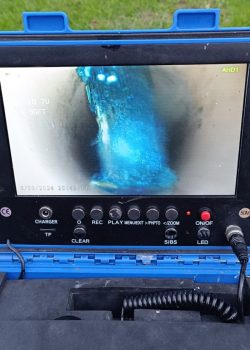 kamera felvétel átfúrt csőszakaszról